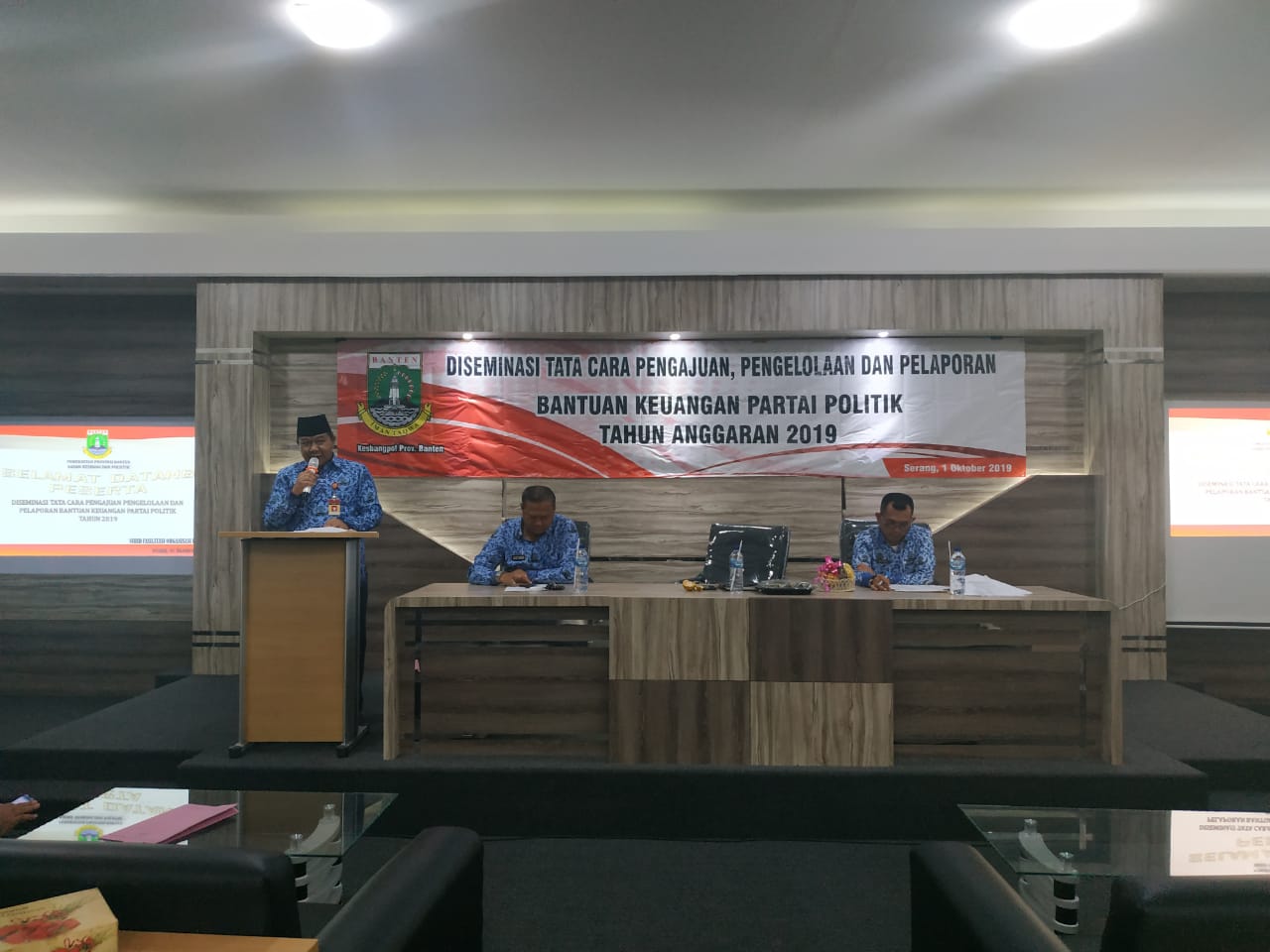 DISEMINASI TATA CARA PENGAJUAN PENGELOLAAN DAN PELAPORAN BANTUAN KEUANGAN PARTAI POLITIK TAHUN ANGGARAN 2019