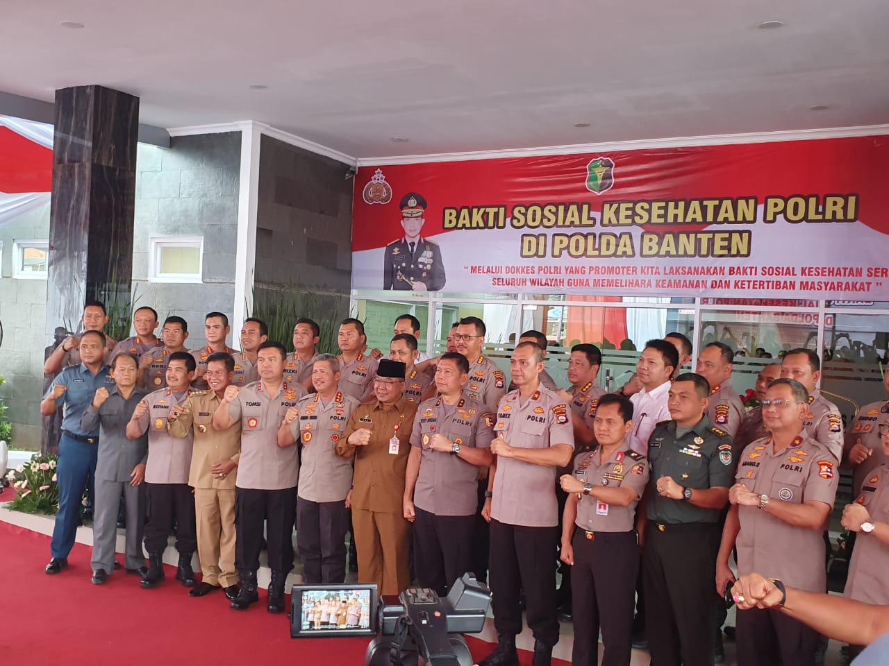 PERESMIAN GEDUNG RUMAH SAKIT BHAYANGKARA BANTEN DAN BAKTI SOSIAL KESEHATAN POLRI DI POLDA BANTEN