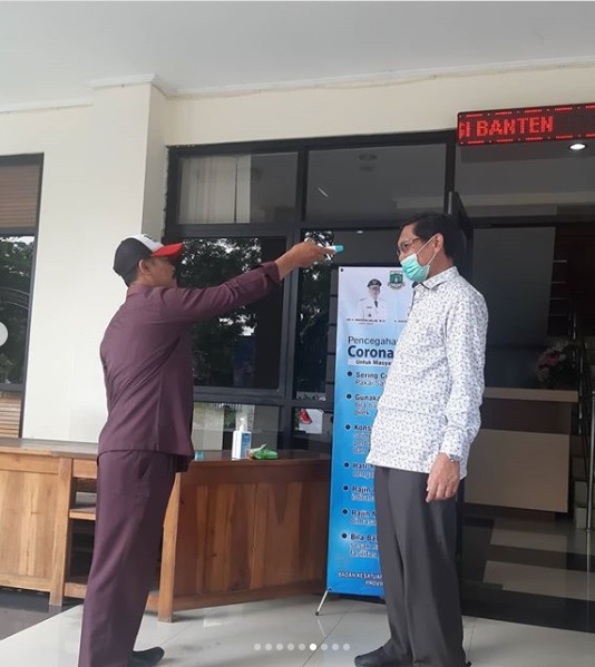 PENCEGAHAN TERHADAP VIRUS CORONA DI LINGKUNGAN BADAN KESBANGPOL PROVINSI BANTEN 