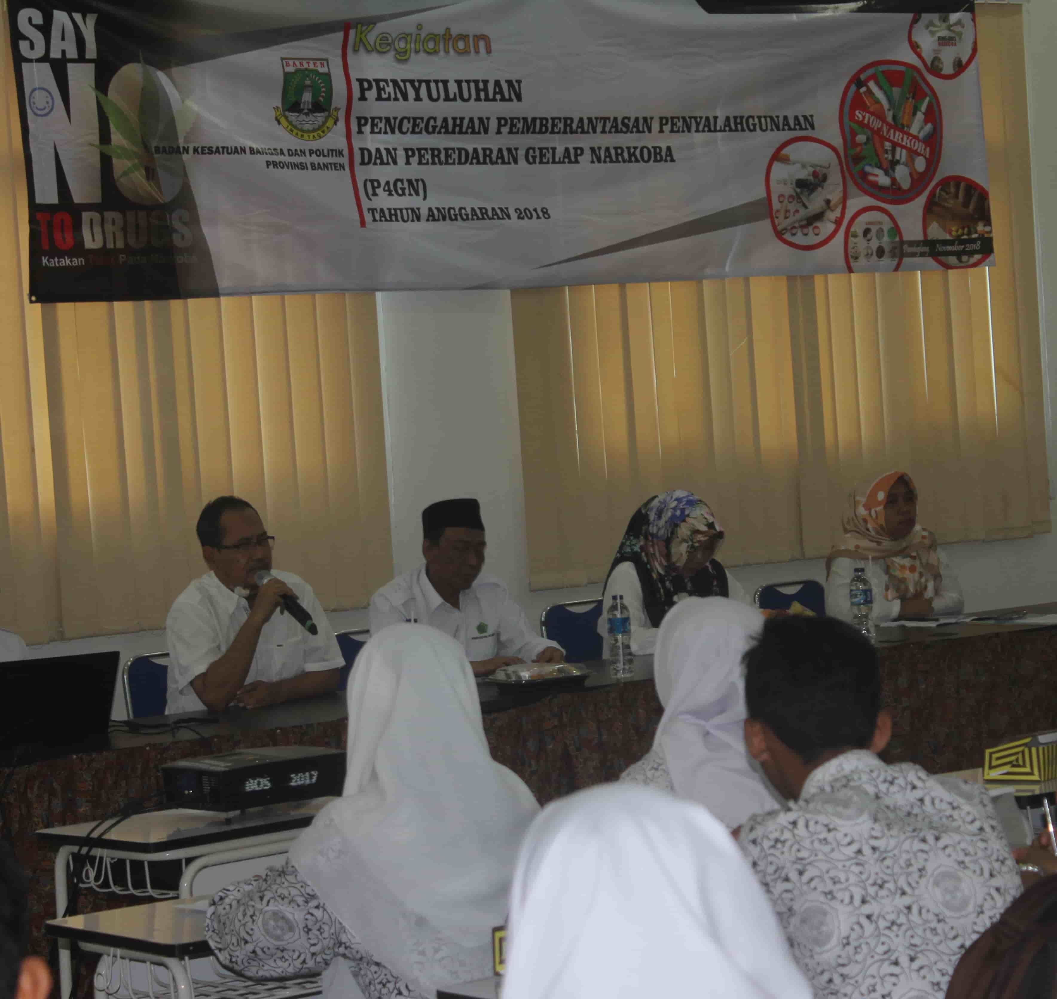 Penyuluhan Pencegahan Pemberantasan Penyalahgunaan dan Peredaran Gelap Narkoba (P4GN) Angkatan 3 Tingkat Provinsi Banten