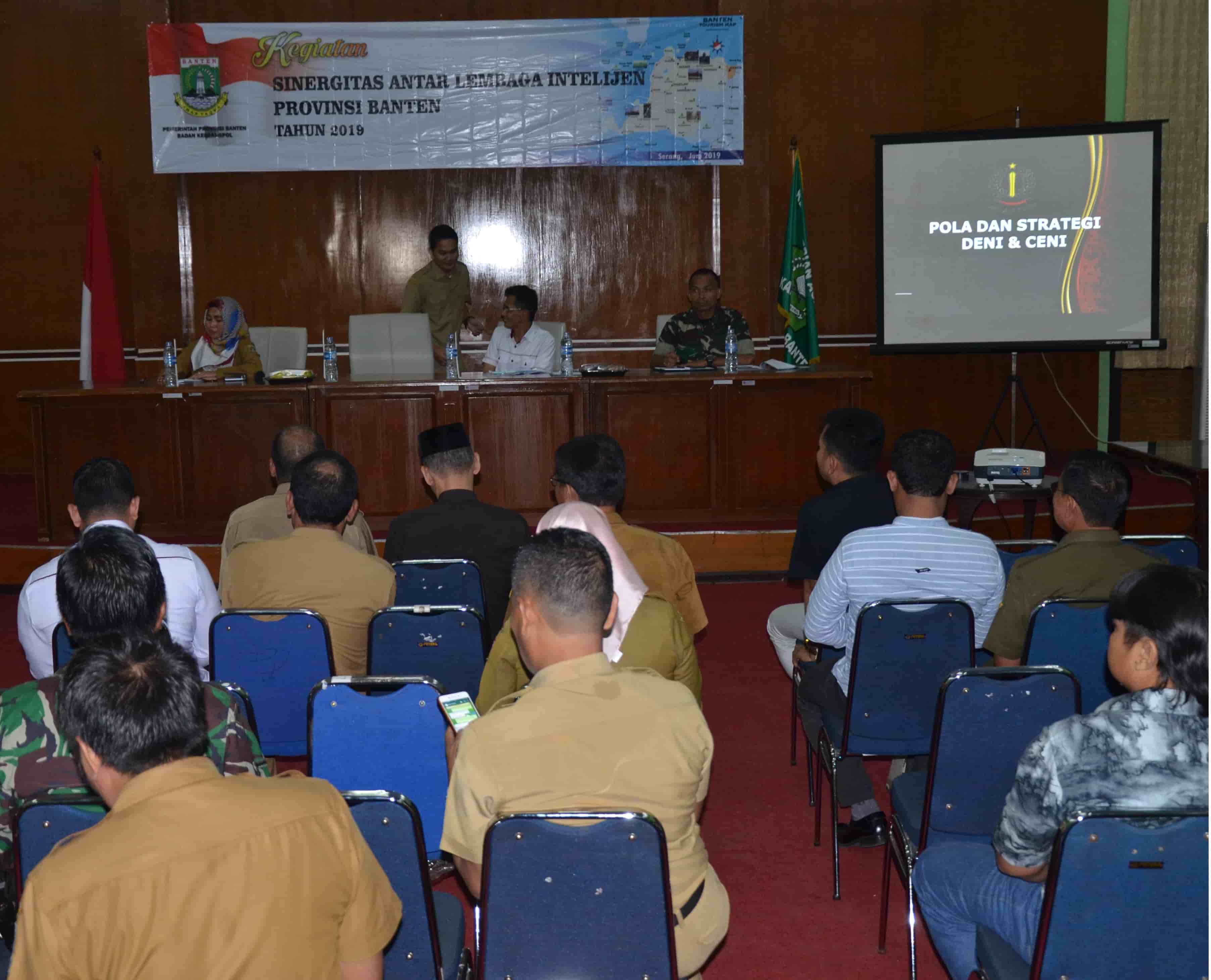 SINERGITAS ANTAR LEMBAGA INTELIJEN PROVINSI BANTEN TAHUN 2019