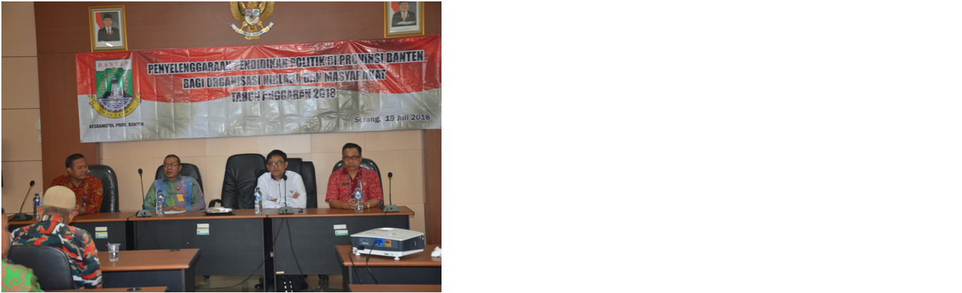 Penyelenggaraan Pendidikan Politik di Provinsi Banten bagi Organisasi Nirlaba dan Masyarakat