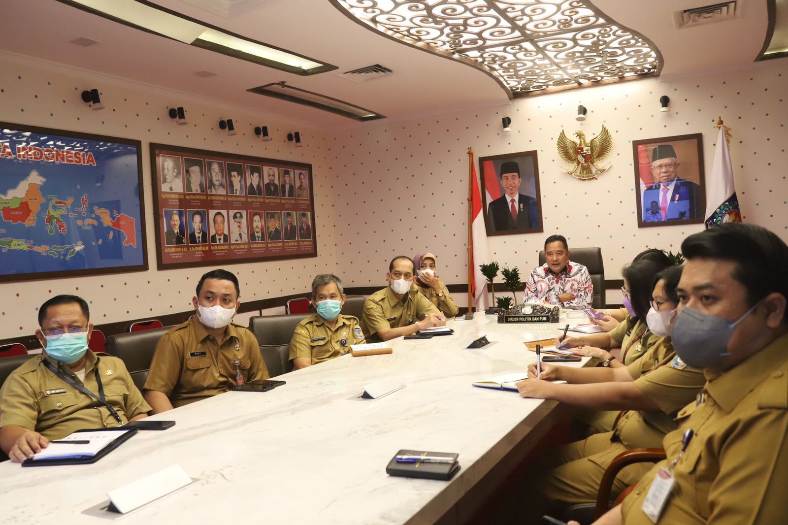 Ditjen Politik dan PUM Gelar Rakor Pencanangan Gerakan Pembagian 10 juta Bendera Merah Putih, Peringati HUT RI ke 77