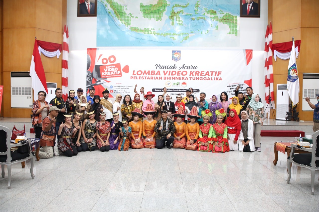 Semarakkan HUT RI ke-77, Ditjen Pol & PUM Kemendagri Gelar Acara Lomba Video Kreatif Pelestarian Bhinneka Tunggal Eka