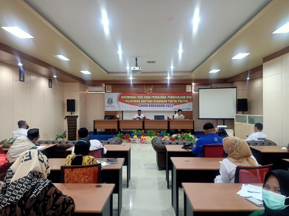 DISEMINASI TATA CARA PENGAJUAN PENGELOLAAN DAN PELAPORAN BANTUAN KEUANGAN KEPADA PARTAI POLITIK