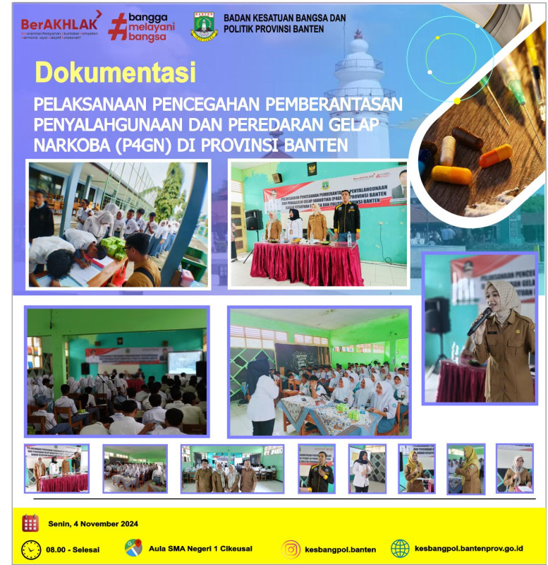 Pelaksanaan Pencegahan Pemberantasan Penyalahgunaan dan Peredaran Gelap Narkoba (P4GN) di SMAN 1 Cikeusal Kabupaten Serang