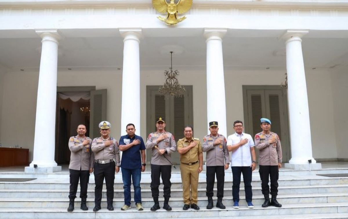 Penjabat (Pj) Gubernur Banten Al Muktabar Menerima Kunjungan Silaturahmi Kapolda Banten