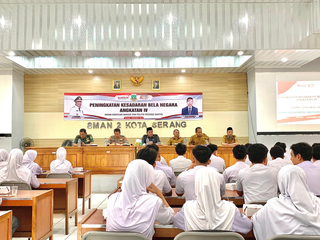 Pelaksanaan Peningkatan Kesadaran Bela Negara Angkatan IV di SMAN 02 Kota Serang