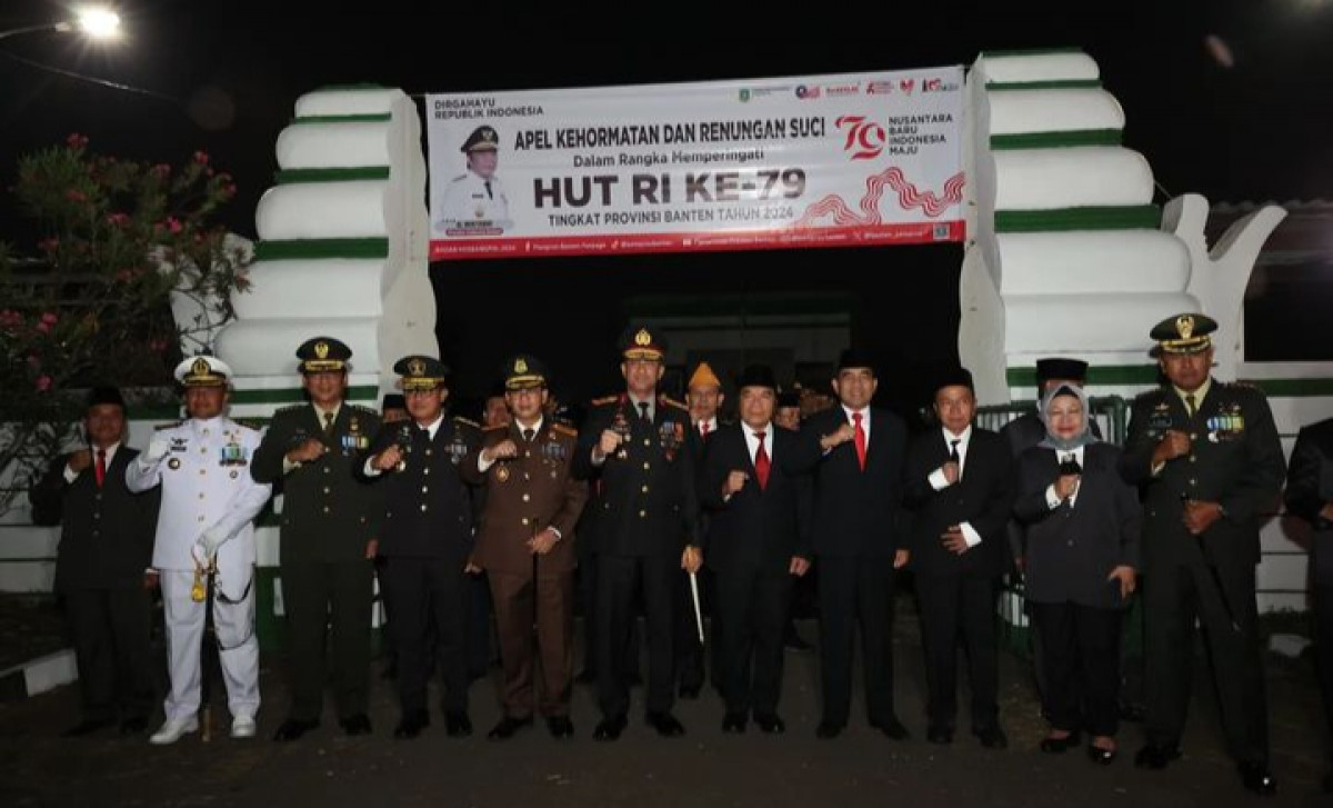 Apel Kehormatan dan Renungan Suci Peringatan HUT Ke-79 Kemerdekaan Republik Indonesia tingkat Provinsi Banten