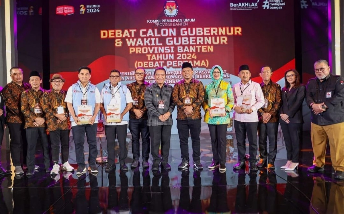 Penjabat (Pj) Gubernur Banten Al Muktabar Hadiri Debat Calon Gubernur Banten 2024