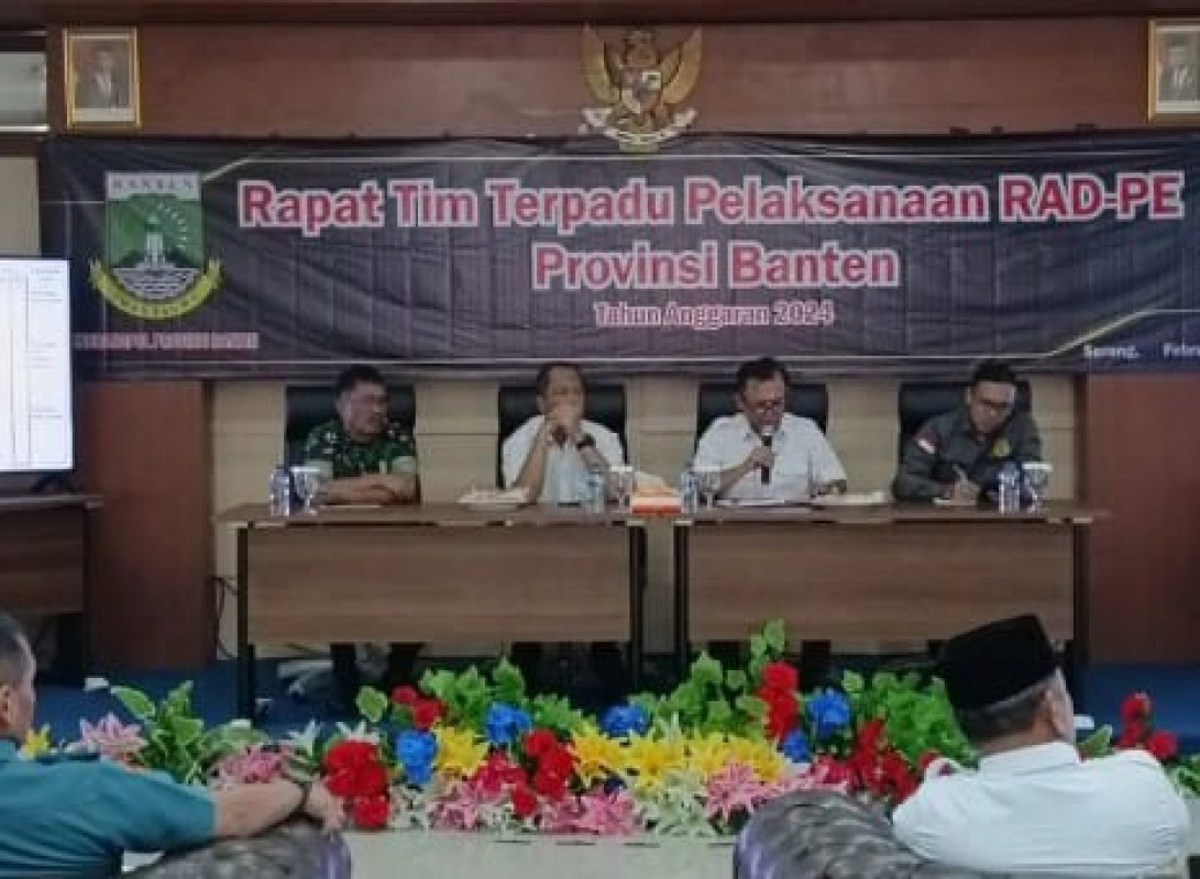 Rapat Tim Terpadu Pelaksanaan RAD-PE Provinsi Banten