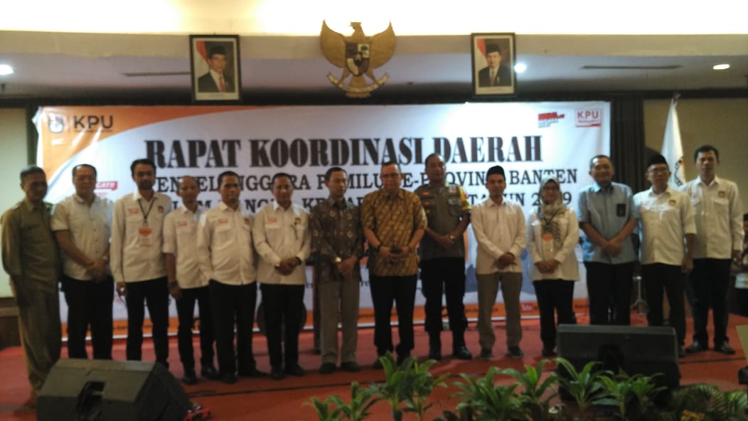 RAPAT KOORDINASI DAERAH PENYELENGGARA PEMILU SEPROVINSI BANTEN DALAM RANGKA KESIAPAN PEMILU 2019